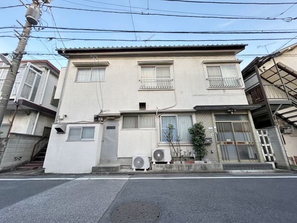 立石5丁目 古家付土地 前面道路含む外観