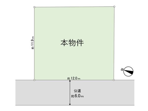 立石5丁目 古家付土地 区画図