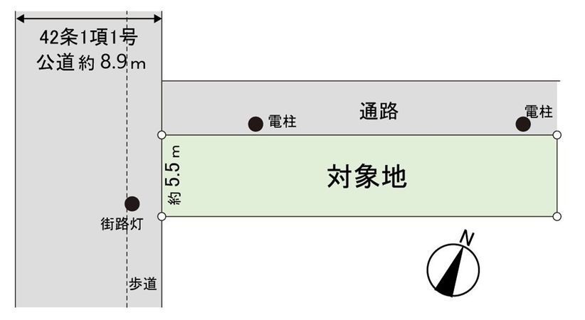篠崎町7丁目 古家付土地 区画図