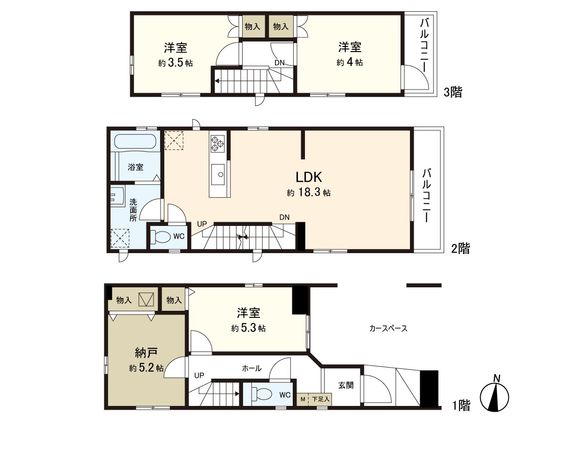 東小岩1丁目 新築戸建 間取図(平面図)