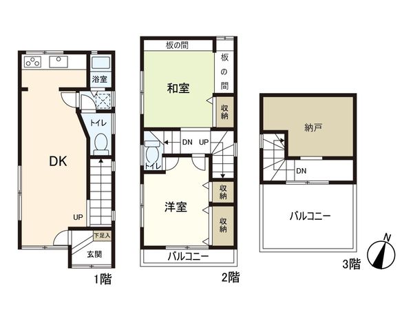 北篠崎2丁目 戸建 間取図(平面図) 北篠崎2丁目 戸建 間取図(平面図)