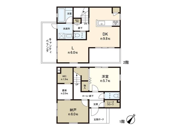 鎌ヶ谷市馬込沢 戸建 間取図(平面図) 鎌ヶ谷市馬込沢 戸建 間取図(平面図)