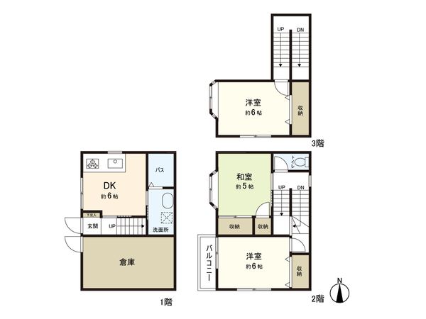 鎌倉3丁目 戸建 間取図(平面図) 鎌倉3丁目 戸建 間取図(平面図)