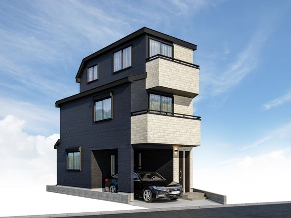 松島4丁目 新築戸建 2号棟 外観 松島4丁目 新築戸建 2号棟 外観