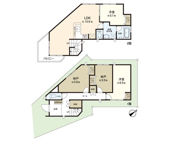 東堀切3丁目 戸建 間取図(平面図) 東堀切3丁目 戸建 間取図(平面図)
