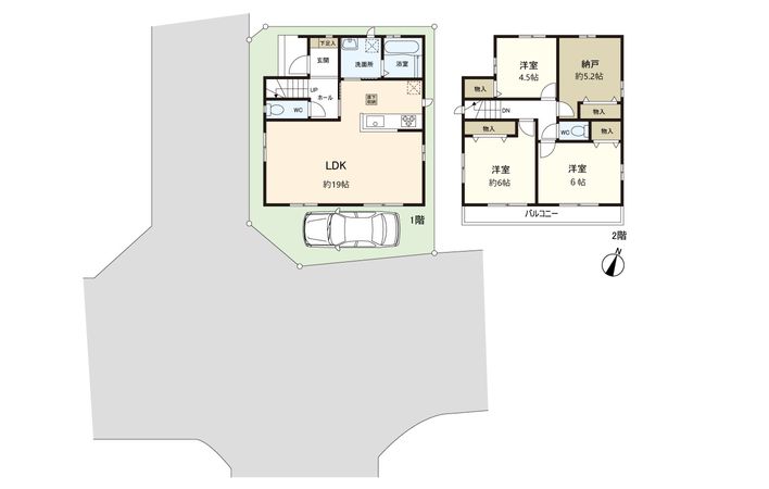東小岩1丁目 新築戸建 K号棟 間取図(平面図)