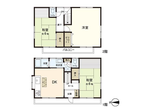 西新小岩4丁目 借地権付戸建 間取図(平面図)