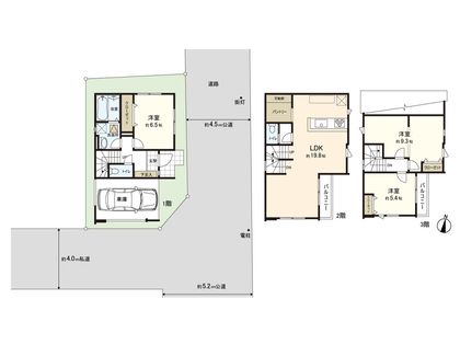 西新小岩5丁目 新築戸建2号棟 間取図(平面図)