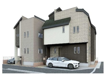 奥戸8丁目 新築戸建 1号棟 外観パース図