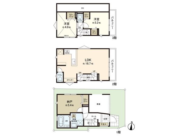 柴又5丁目 戸建 間取図