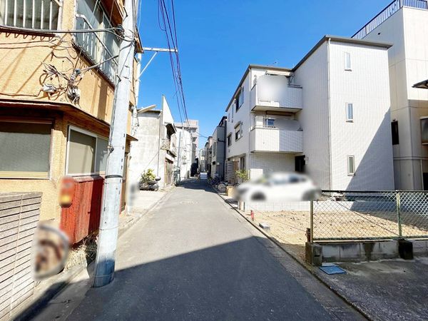 北砂4丁目戸新築戸建 前面道路含む外観
