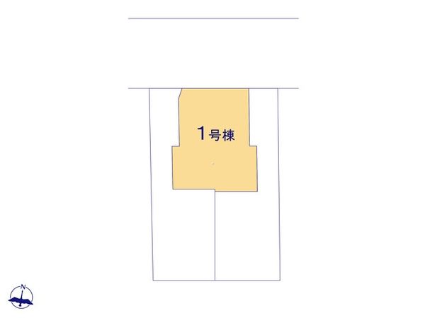 大杉4丁目 新築戸建 1号棟 区画図 大杉4丁目 新築戸建 1号棟 区画図