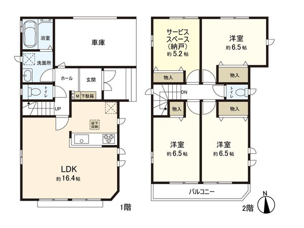 鎌倉1丁目 1号棟 間取図(平面図)