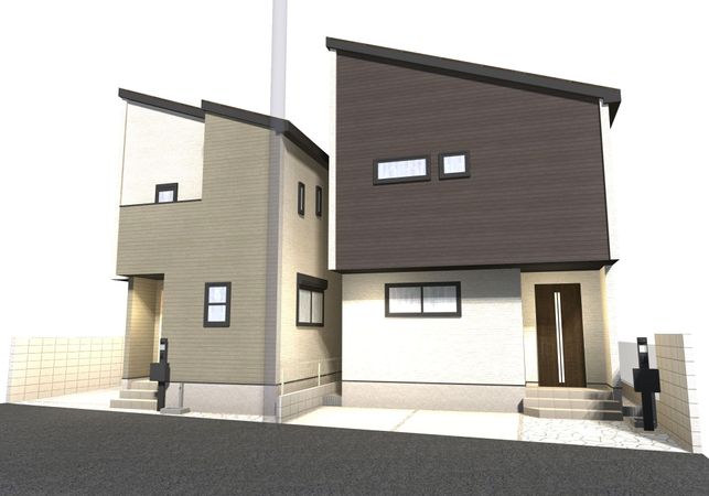 南小岩5丁目新築戸建 1号棟 外観パース図 南小岩5丁目新築戸建 1号棟 外観パース図