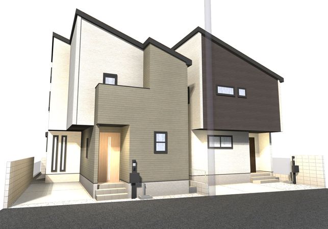 南小岩5丁目新築戸建 2号棟 外観パース図 南小岩5丁目新築戸建 2号棟 外観パース図