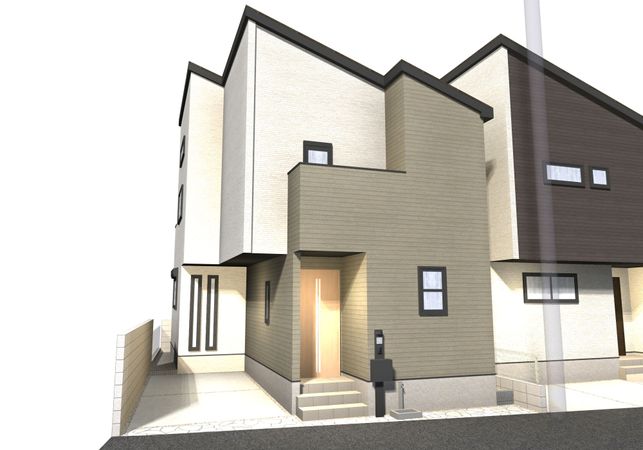 南小岩5丁目新築戸建 2号棟 外観パース図