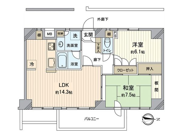 アーバンキャッスル新小岩 間取図(平面図) アーバンキャッスル新小岩 間取図(平面図)