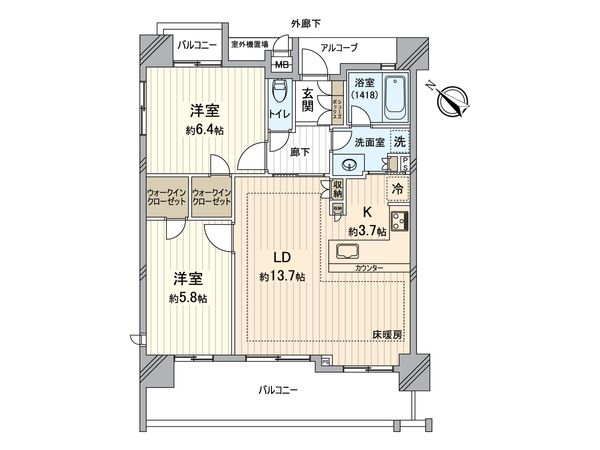 ネバーランド新小岩ブライティス 間取図(平面図) 間取図(平面図)
