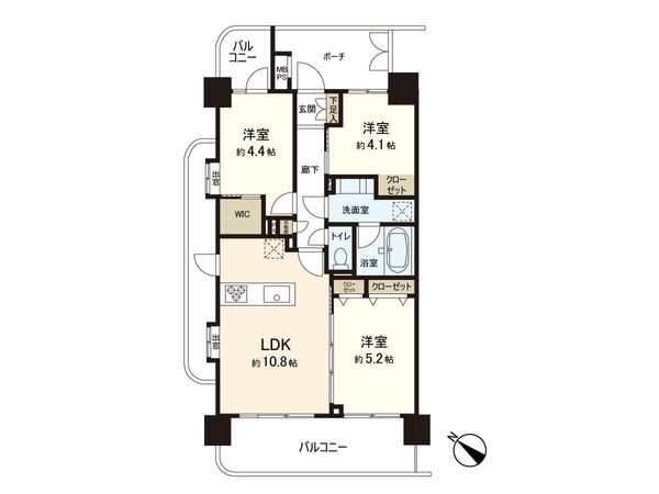 ライオンズマンション小岩第6 間取図(平面図) ライオンズマンション小岩第6 間取図(平面図)