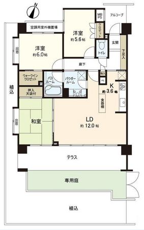 グローベルガーデン柴又レジデンス 間取図(平面図)