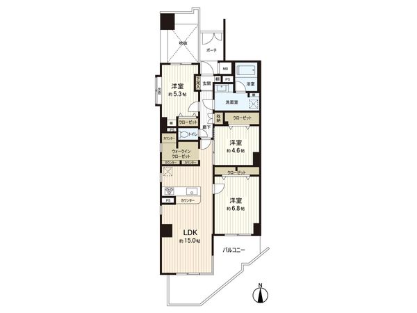 キャッスルマンション小岩 間取図(平面図) キャッスルマンション小岩 間取図(平面図)
