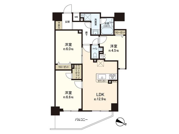 ファーストシーン篠崎クラリス 間取図(平面図) 間取図(平面図)