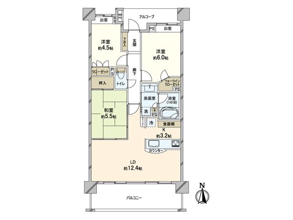 グローベルガーデン新小岩親水公園 間取図(平面図) グローベルガーデン新小岩親水公園 間取図(平面図)
