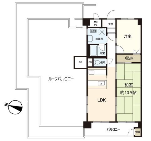 東建金町マンション 間取図(平面図)