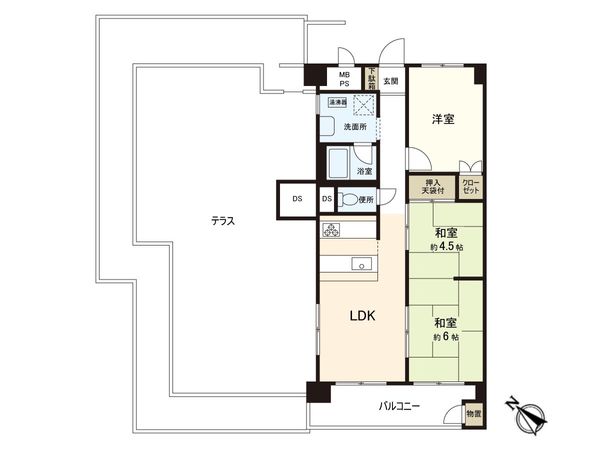 東建金町マンション 間取図(平面図)