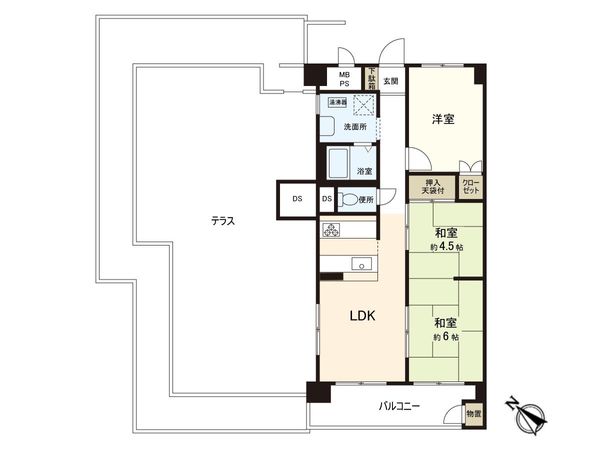 東建金町マンション 間取図(平面図) 間取図(平面図)