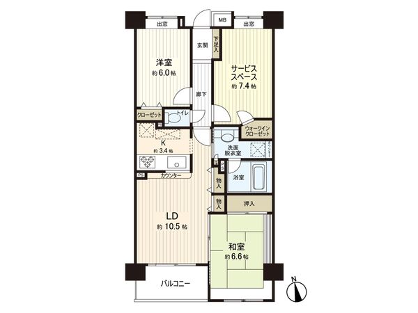 コスモ江戸川中央グレイスフォルム 間取図(平面図) 間取図(平面図)
