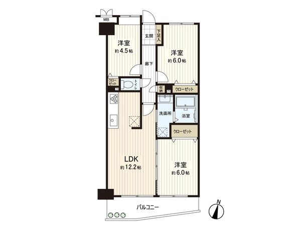 ダイアパレス新小岩親水公園 間取図(平面図) 間取図(平面図)