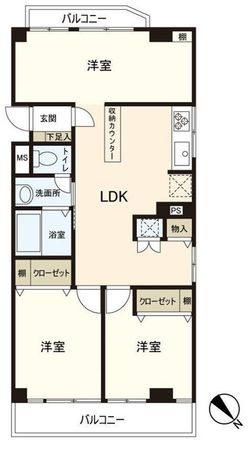 ドエル市川 間取図(平面図) ドエル市川 間取図(平面図)