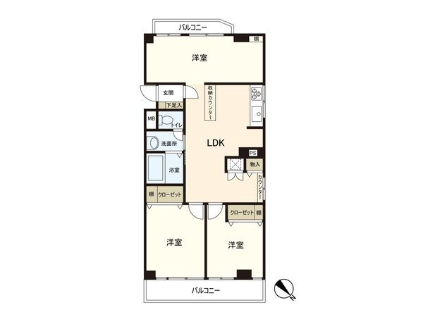ドエル市川 間取図(平面図) ドエル市川 間取図(平面図)