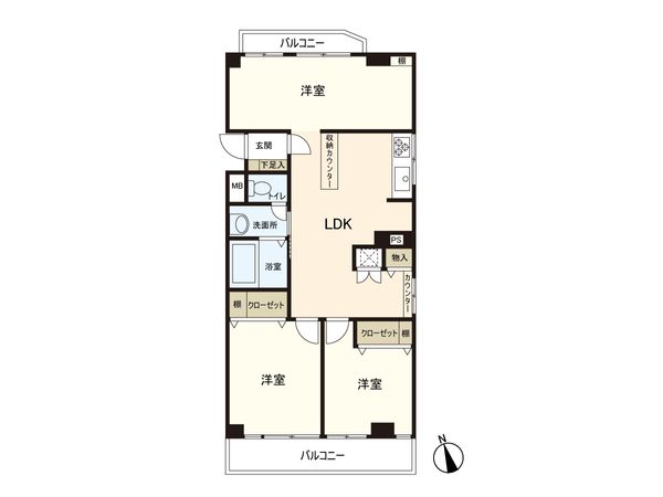 ドエル市川 間取図(平面図)