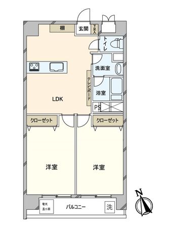 信和江戸川マンション 間取図(平面図) 信和江戸川マンション 間取図(平面図)