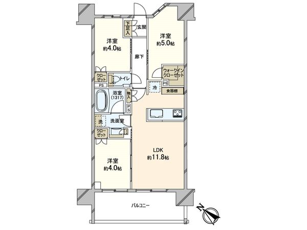 プレシス新小岩ルミエールヴィラ 間取図(平面図)