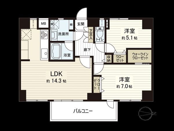 アーバンキャッスル新小岩 間取図(平面図) 間取図(平面図)