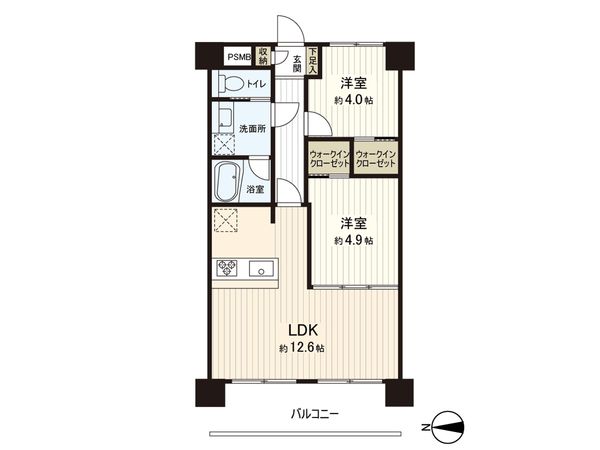 セザールお花茶屋 間取図(平面図) 間取図(平面図)