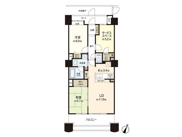 東京グランファースト 間取図(平面図)