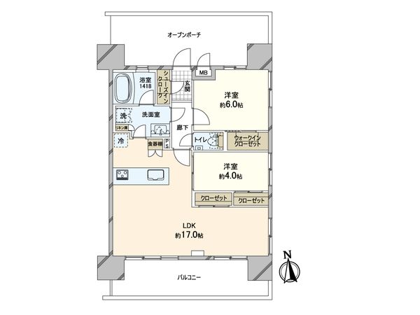 ミオカステーロ浅草入谷 間取図(平面図)