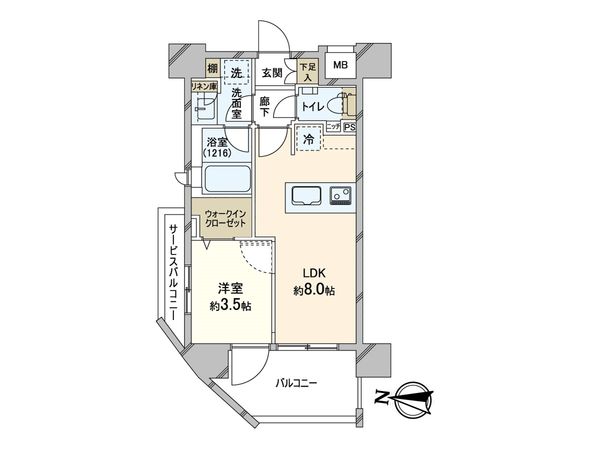 エステムプラザ新小岩ルミナス 間取図(平面図)