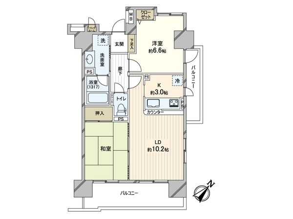 ライオンズマンション新小岩駅前弐番館 間取図(平面図)
