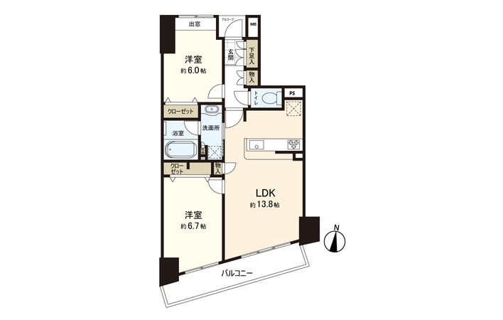 ベルヴィータ小岩 間取図(平面図)