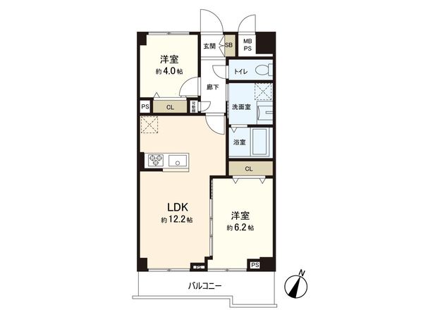 パシフィック新小岩 間取図(平面図)
