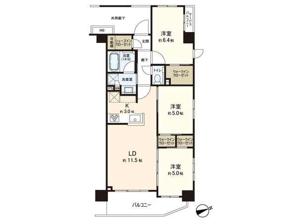 エクセレントシティTOKYOネスト 間取図(平面図) エクセレントシティTOKYOネスト 間取図(平面図)