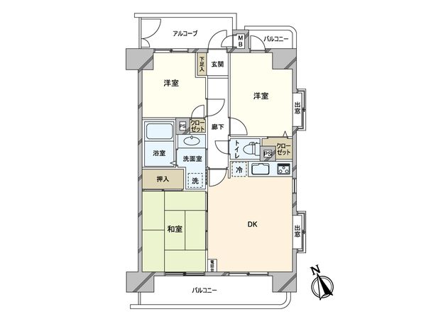 ライオンズマンション東四つ木 間取図(平面図)