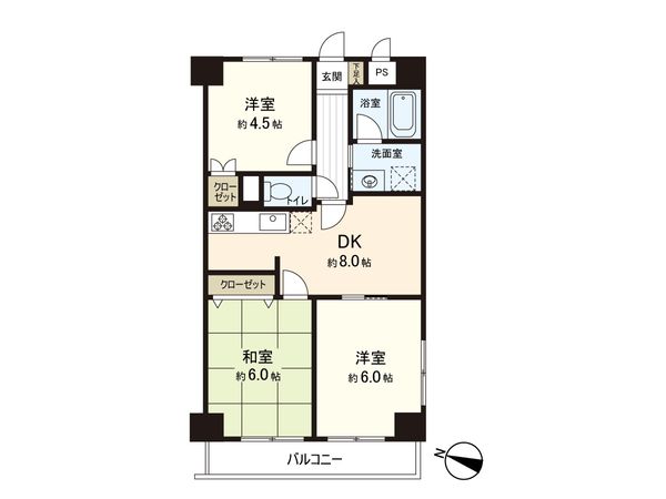 岩本エンゼルハイム新小岩 間取図(平面図) 岩本エンゼルハイム新小岩 間取図(平面図)