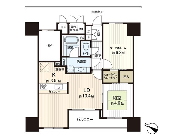ミオカステーロ新小岩 間取図(平面図) ミオカステーロ新小岩 間取図(平面図)