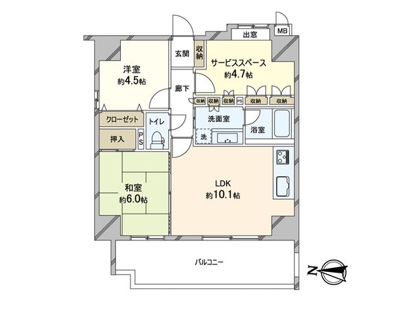 ラ・シャルール北小岩 間取図(平面図)